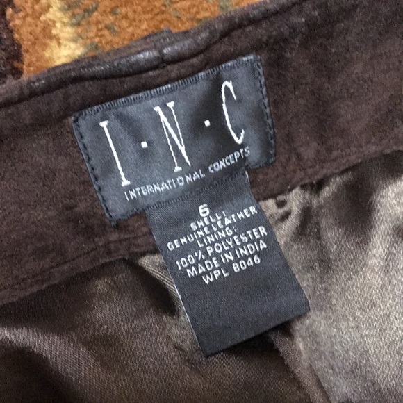 INC Genuine leather pants - Picture 5 of 12